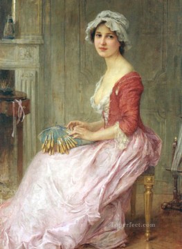 お針子のリアルな少女の肖像画 チャールズ・アマブル・レノワール Oil Paintings